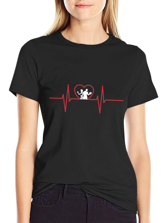 Boxer Heartbeat T-Shirt - Boxing Lover Tee