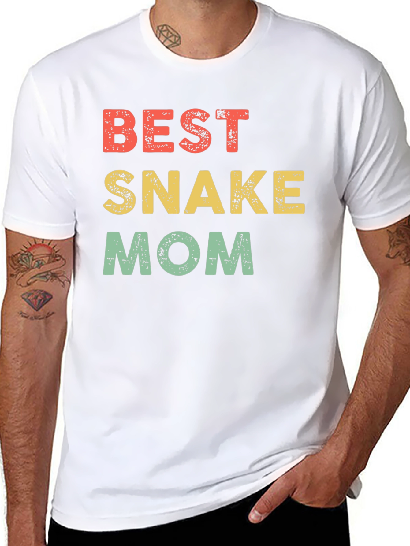 Best Snake Mom Tee - Novelty Graphic T-Shirt