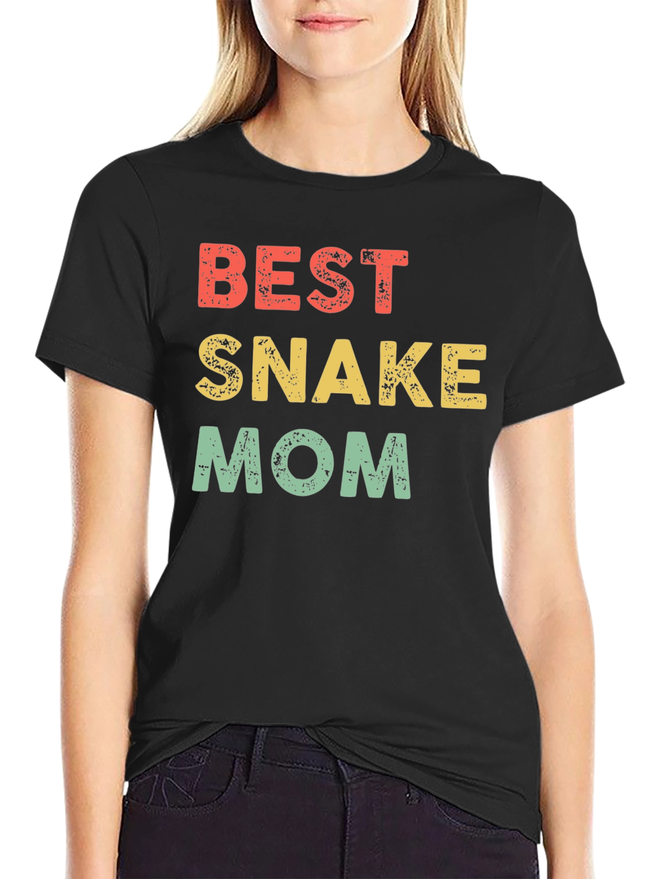 Best Snake Mom Tee - Novelty Graphic T-Shirt