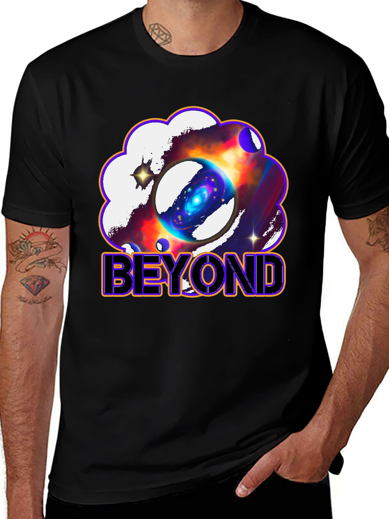 Beyond Galaxy Graphic Print T-Shirt - Unisex