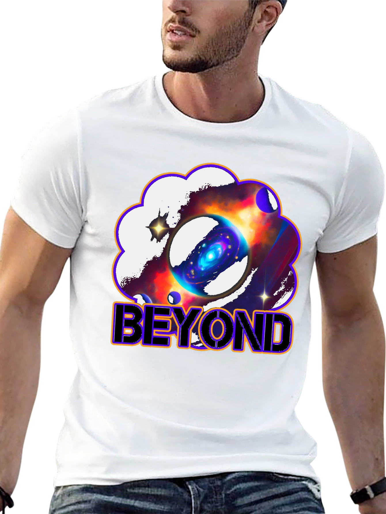 Beyond Galaxy Graphic Print T-Shirt - Unisex