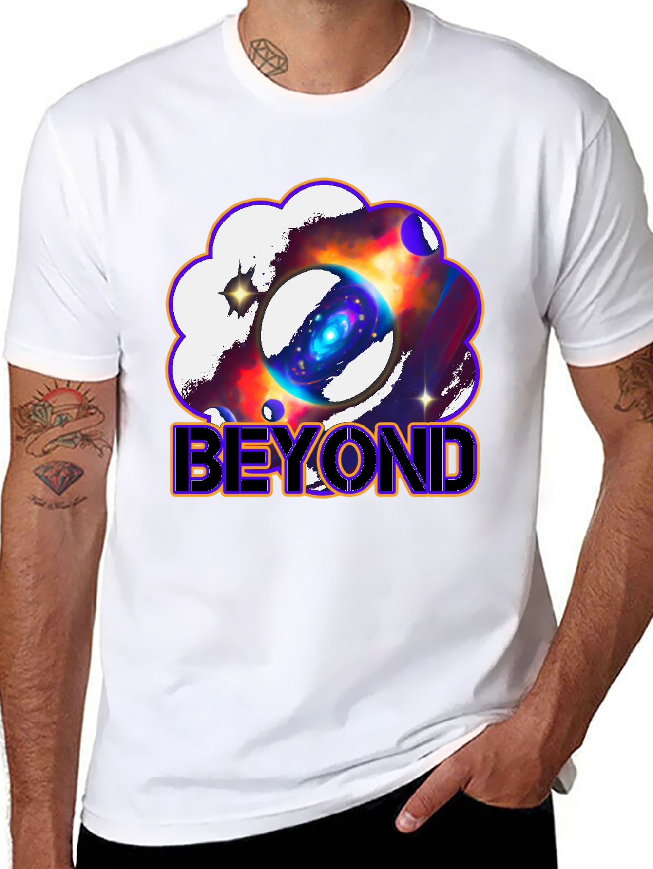 Beyond Galaxy Graphic Print T-Shirt - Unisex