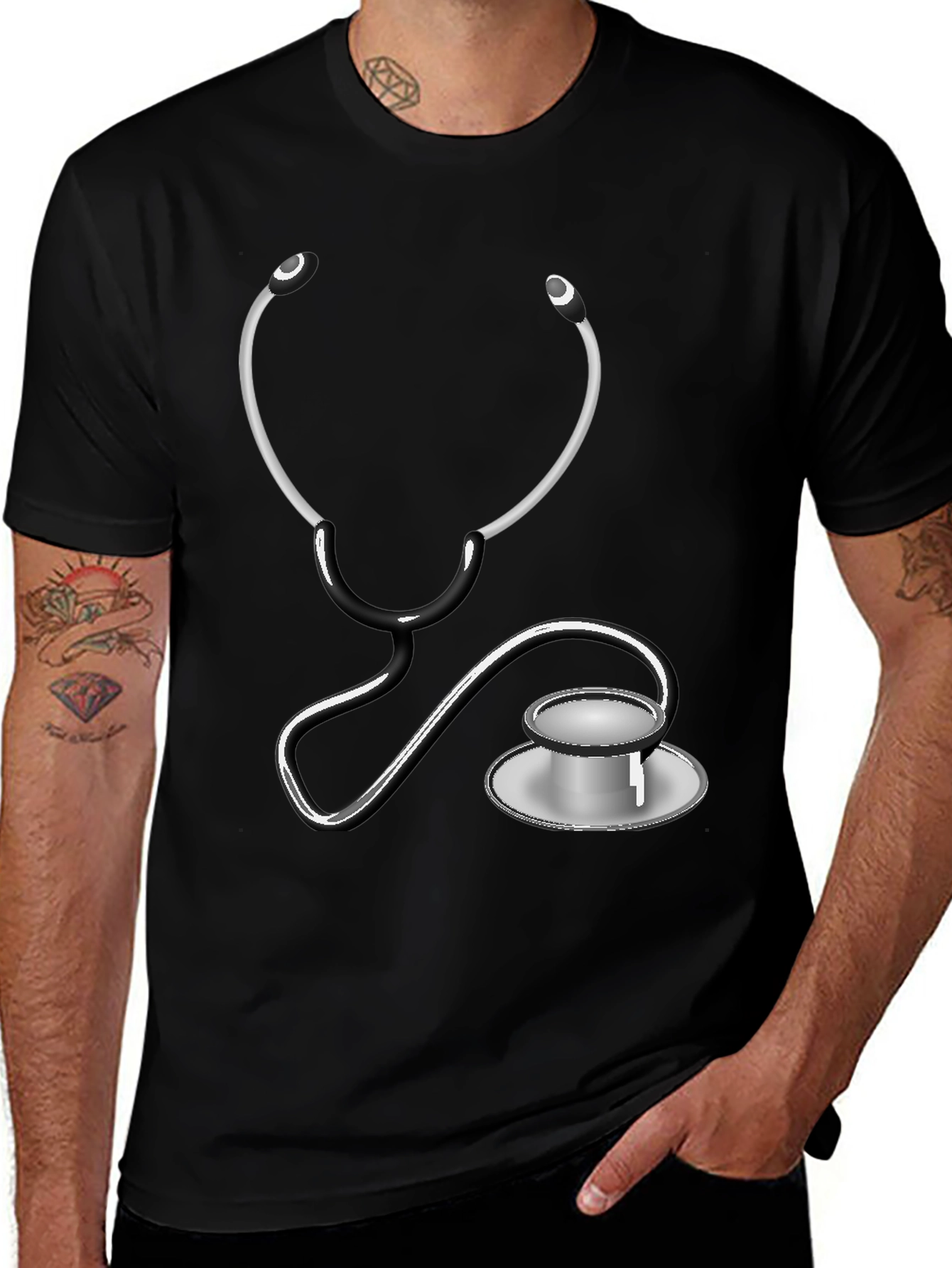 Stethoscope Graphic Tee - Doctor/Nurse Gift