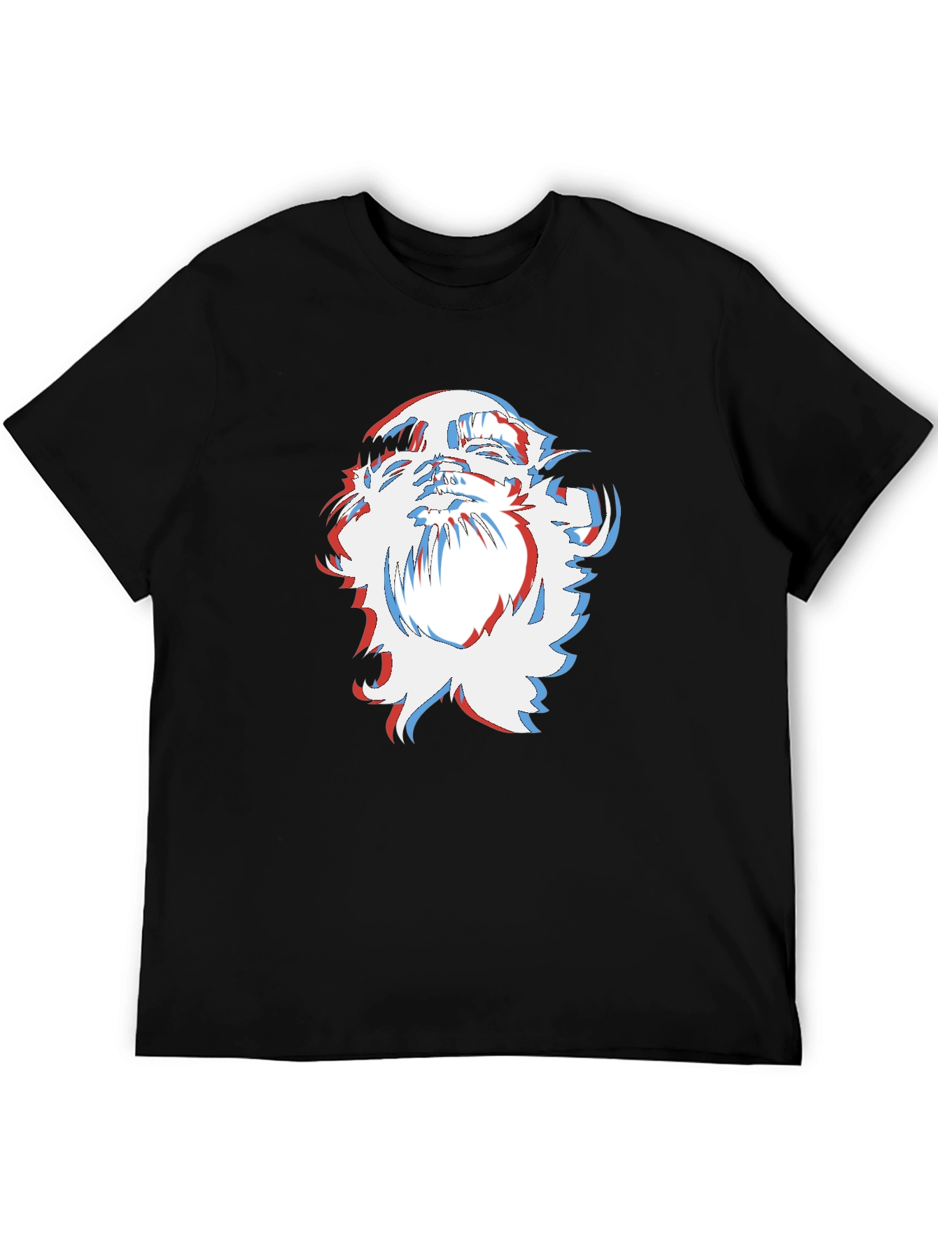 Cool Graphic Tee - Fuzzy Face Design