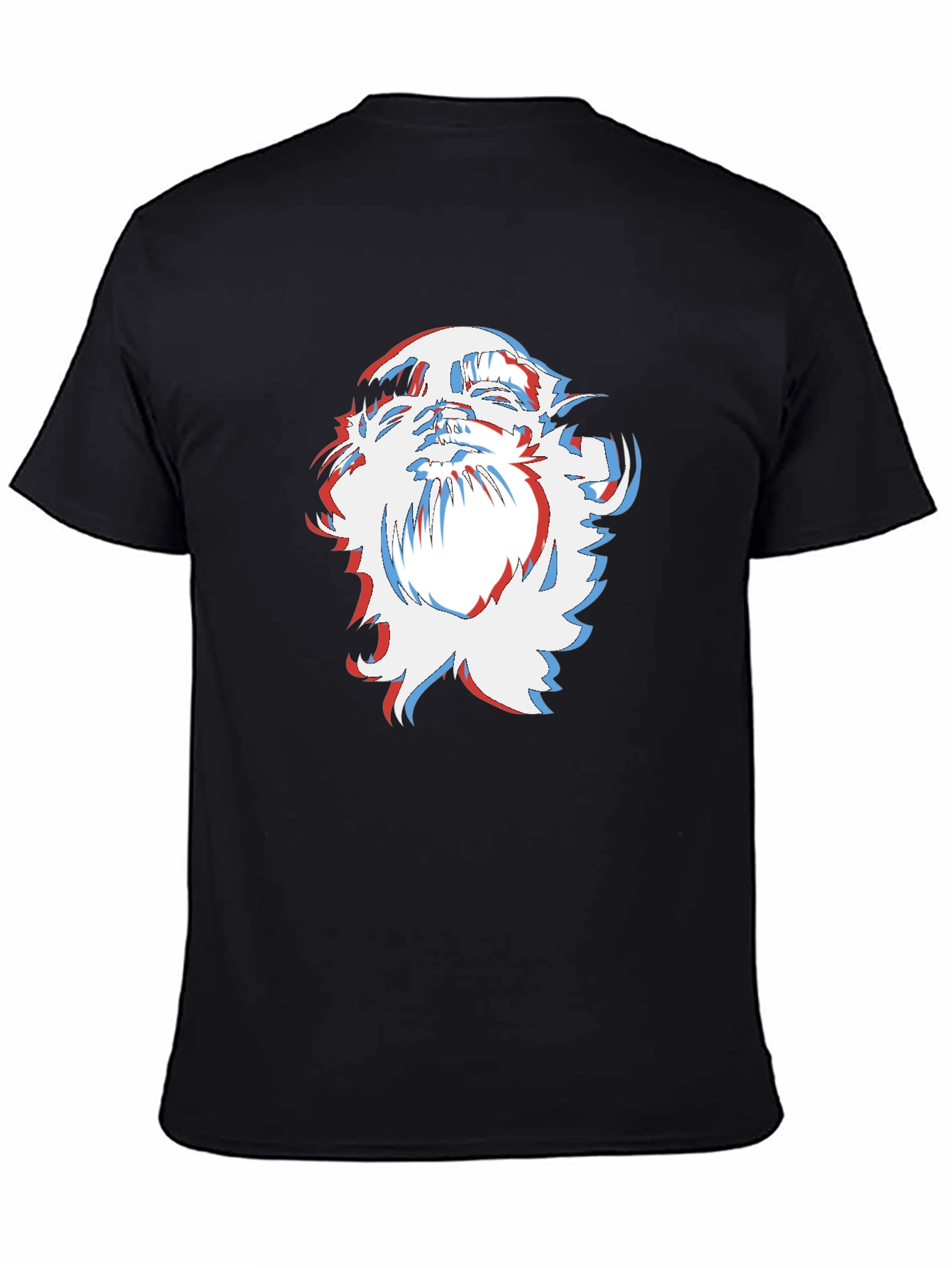 Cool Graphic Tee - Fuzzy Face Design