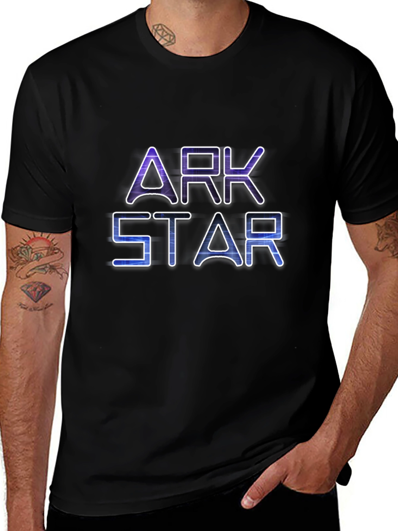 Ark Star Graphic Print Black T-Shirt