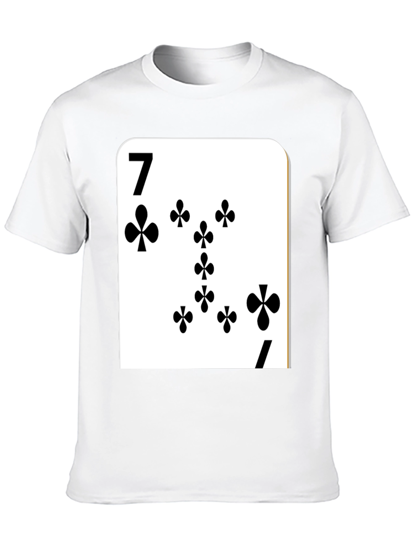 Seven of Clubs Card Graphic T-Shirt