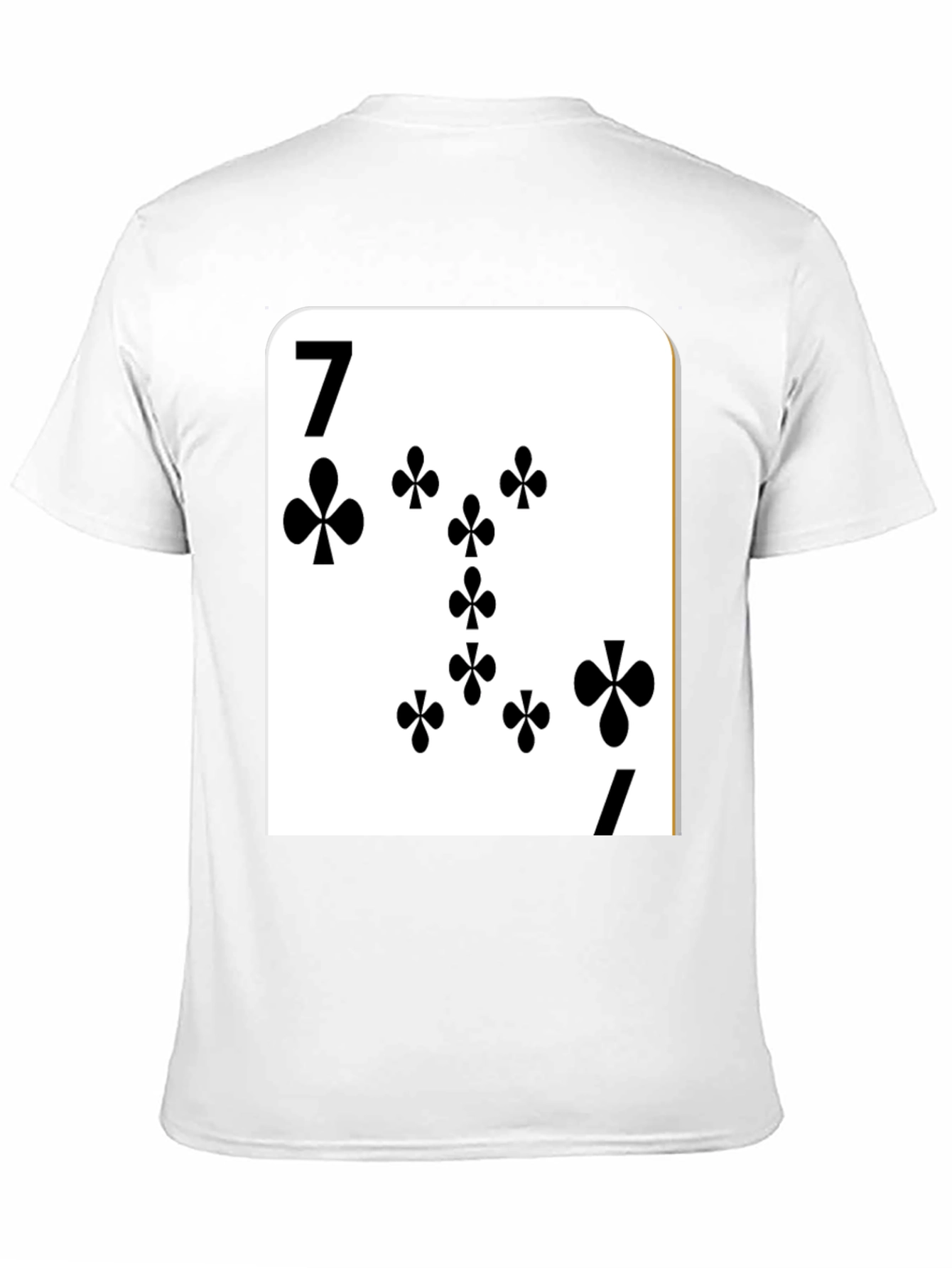 Seven of Clubs Card Graphic T-Shirt