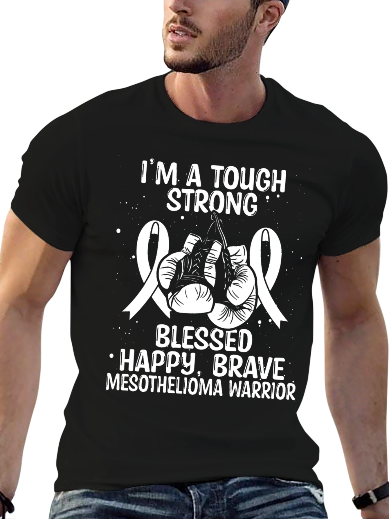 Tough Mesothelioma Warrior Graphic Tee