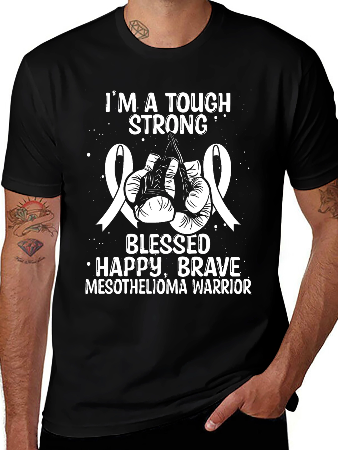 Tough Mesothelioma Warrior Graphic Tee