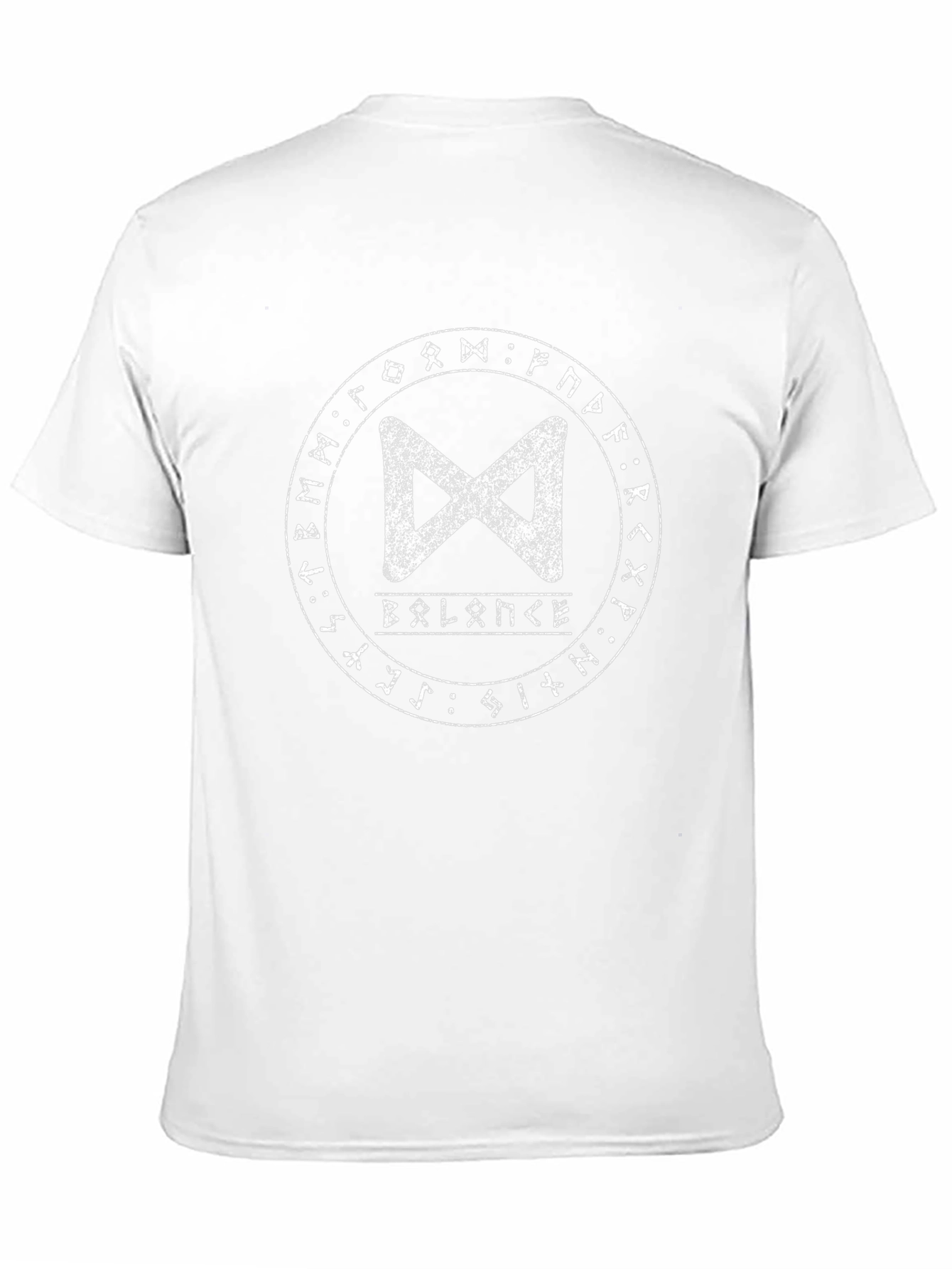 Balance Rune Graphic Tee - Black Cotton T-Shirt