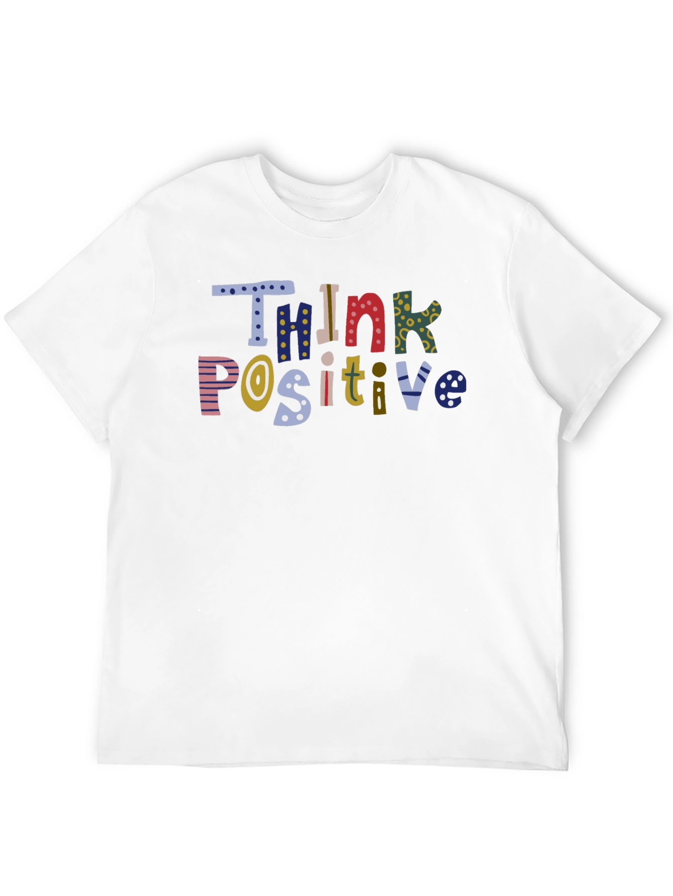 Think Positive Graphic T-Shirt - Black