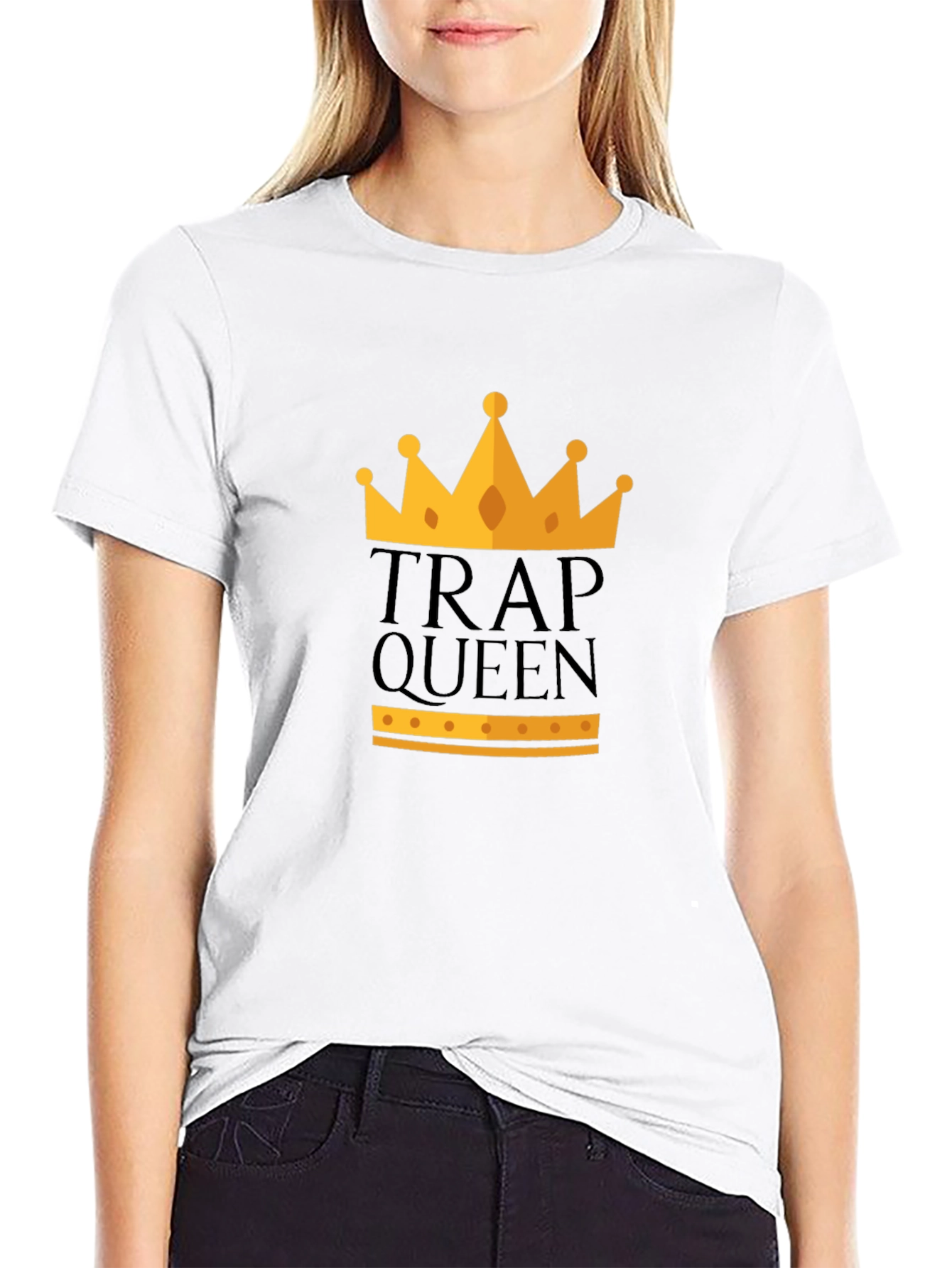 Trap Queen Crown Graphic Tee - Stylish Mens T-Shirt