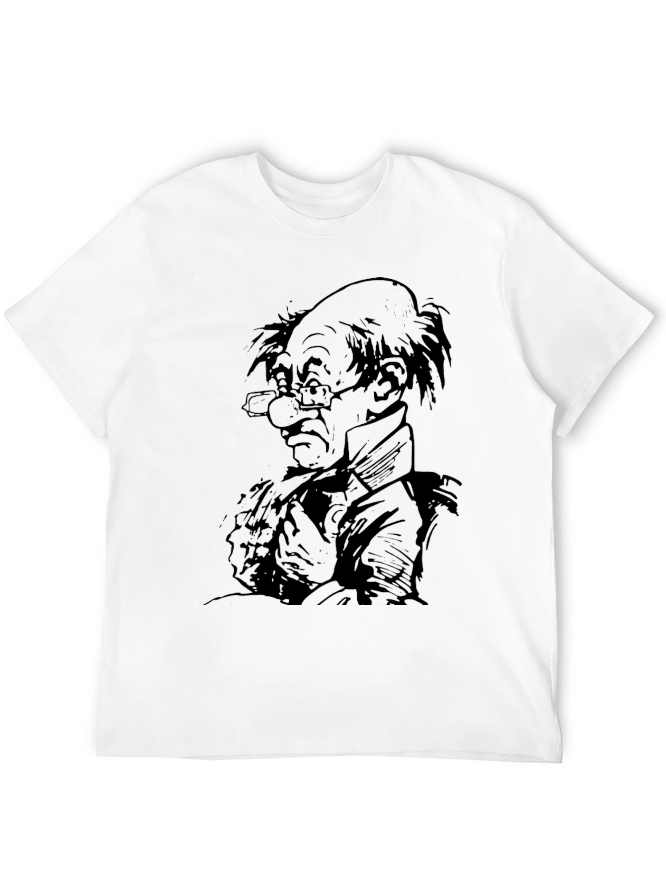 Cartoon Character Graphic Black T-Shirt