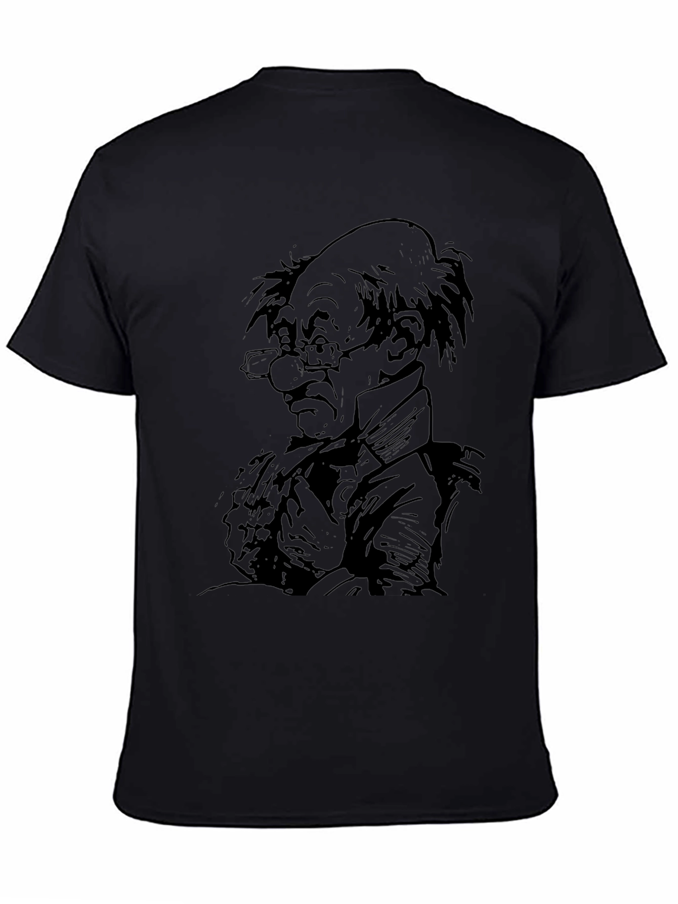 Cartoon Character Graphic Black T-Shirt