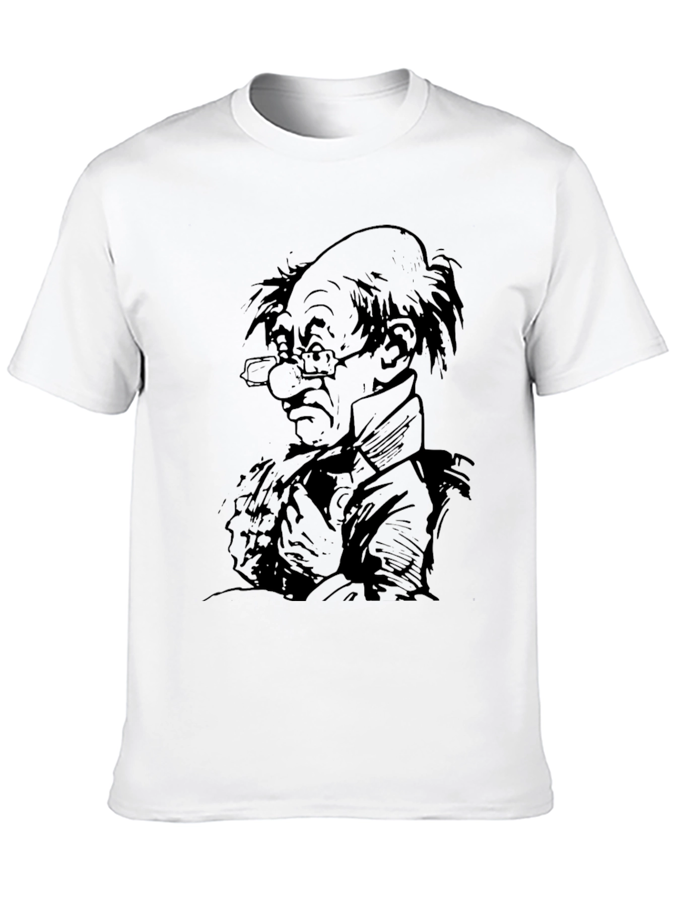 Cartoon Character Graphic Black T-Shirt