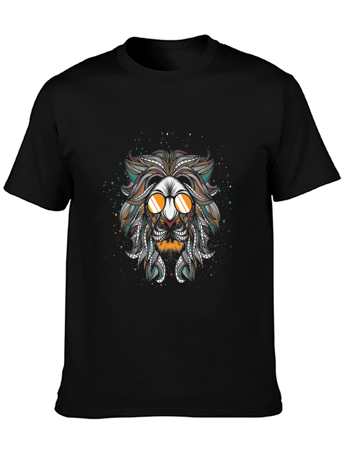 Cool Lion Graphic Black T-Shirt