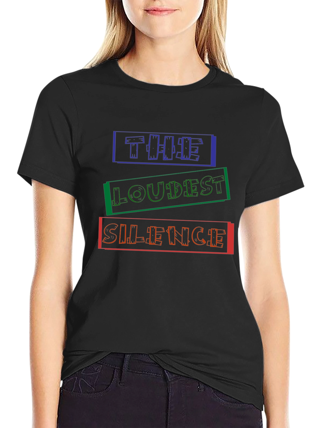 The Loudest Silence Graphic Print T-Shirt