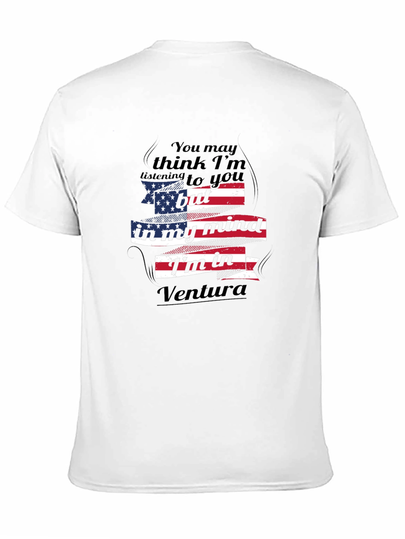 Ventura Mind T-Shirt - Patriotic USA Flag Design