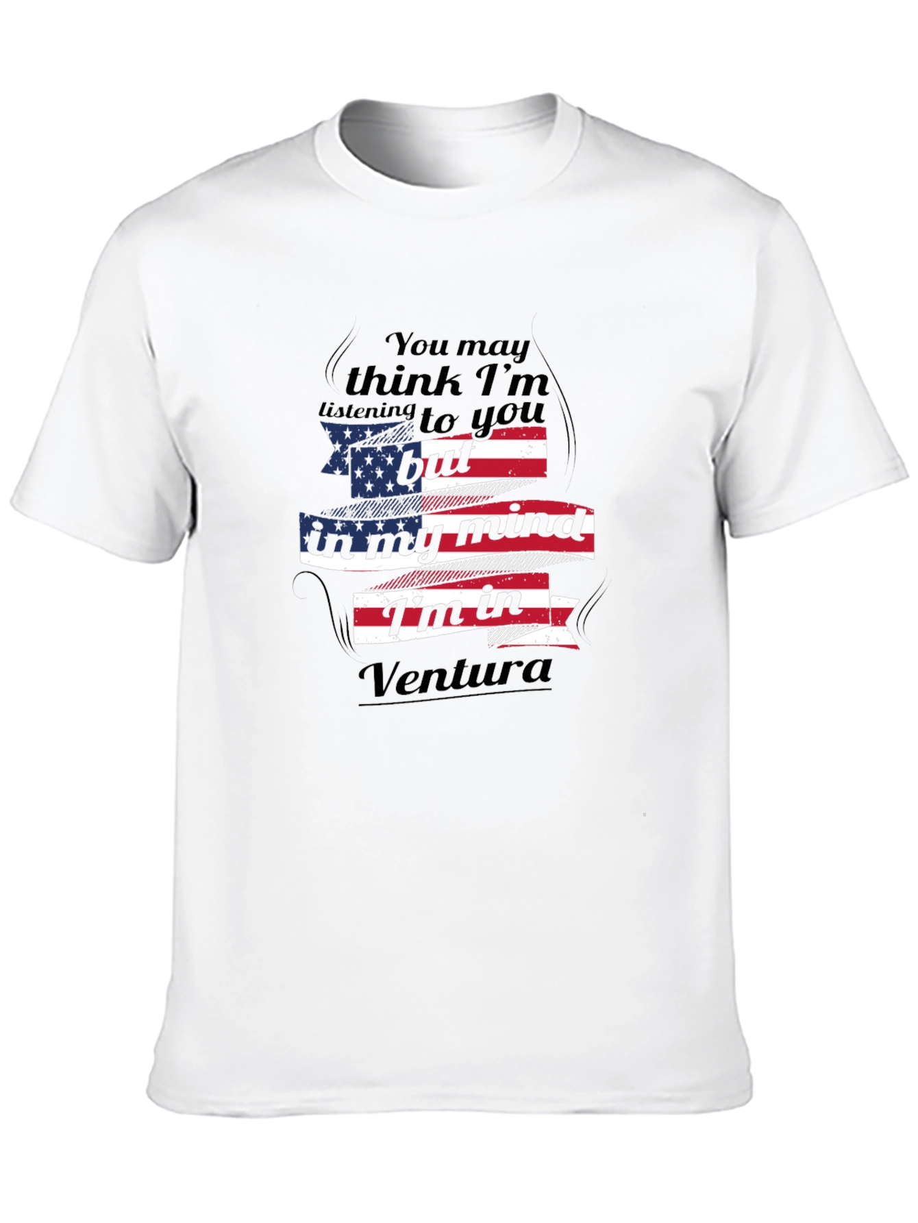 Ventura Mind T-Shirt - Patriotic USA Flag Design
