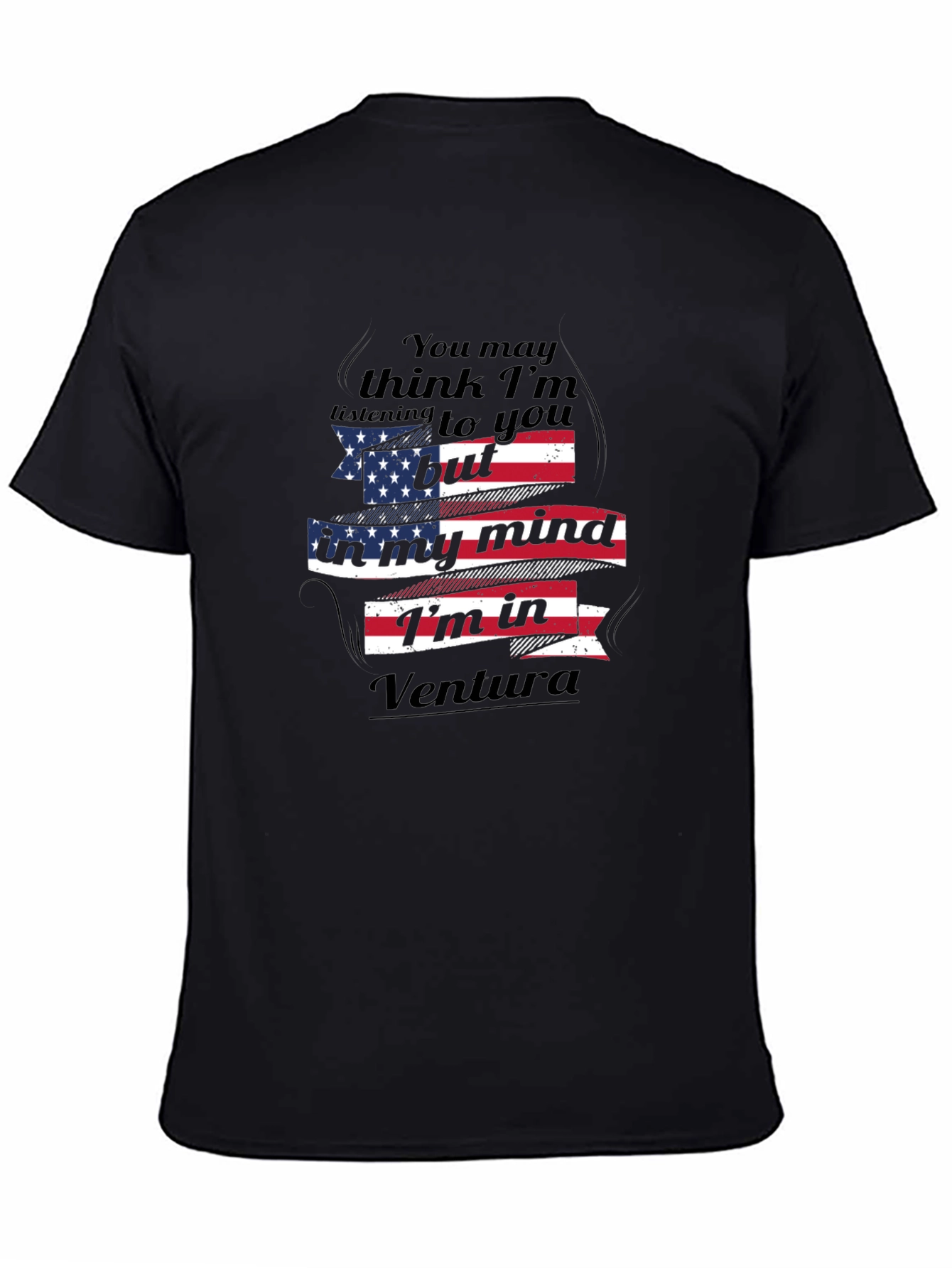 Ventura Mind T-Shirt - Patriotic USA Flag Design
