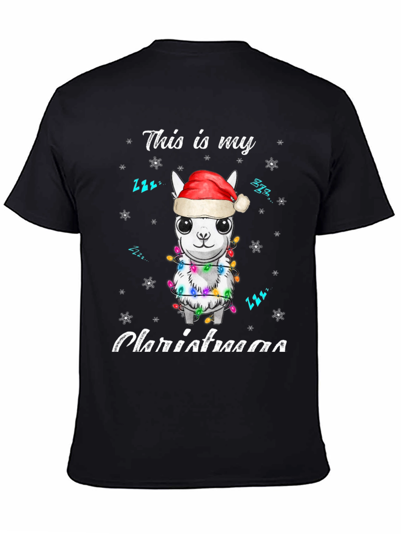 Christmas Llama T-Shirt - This is my Christmaaa