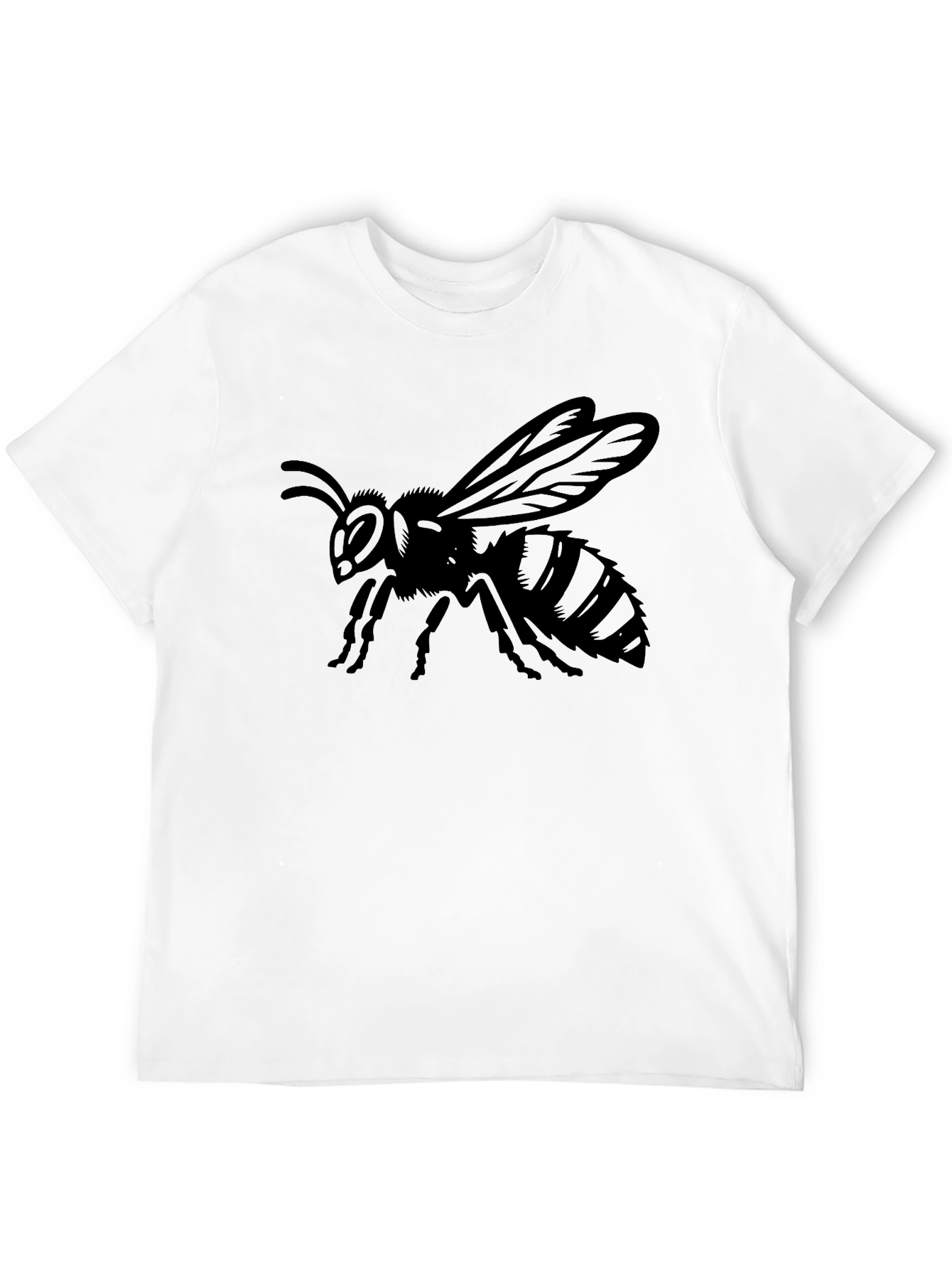 Black Bee Graphic Tee - Stylish Insect Design T-Shirt