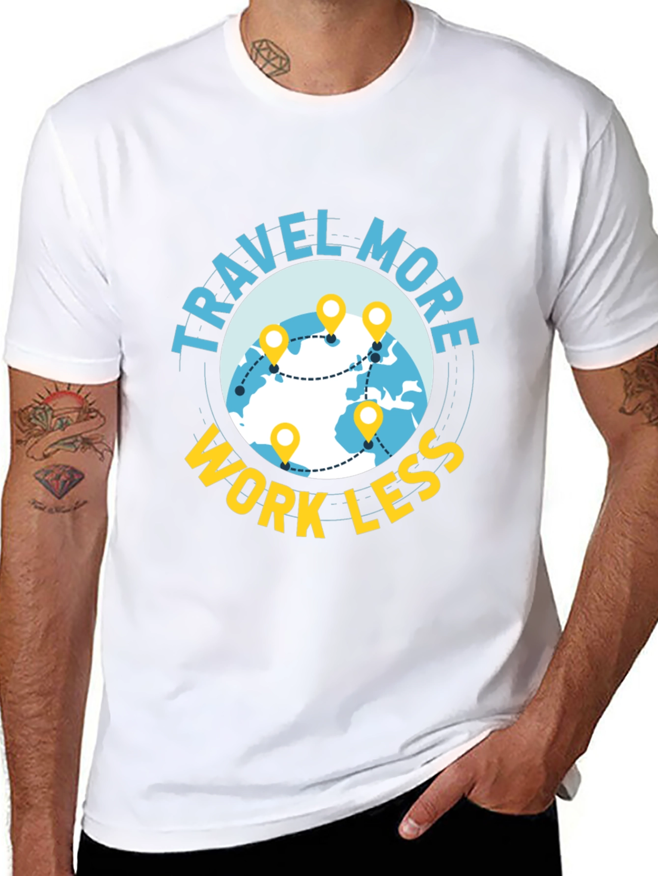 Travel More Work Less T-Shirt