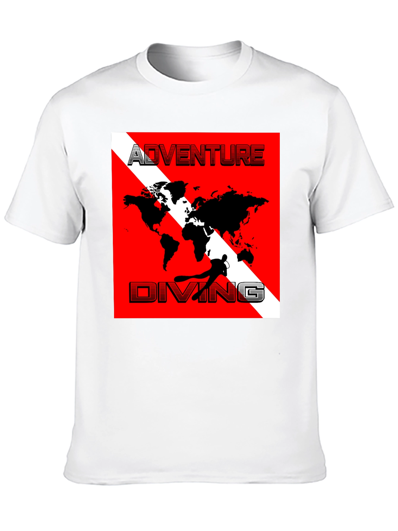 Adventure Diving World Map T-Shirt
