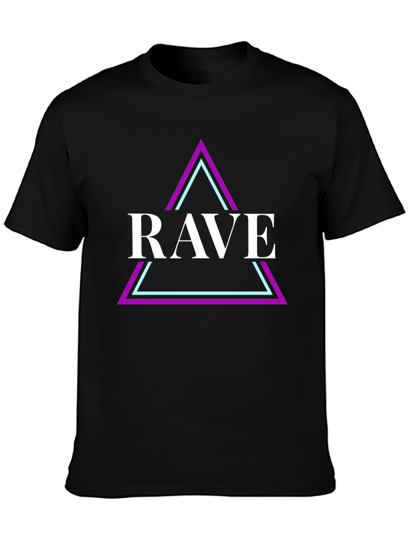 Rave Graphic Tee - Black Cotton Shirt