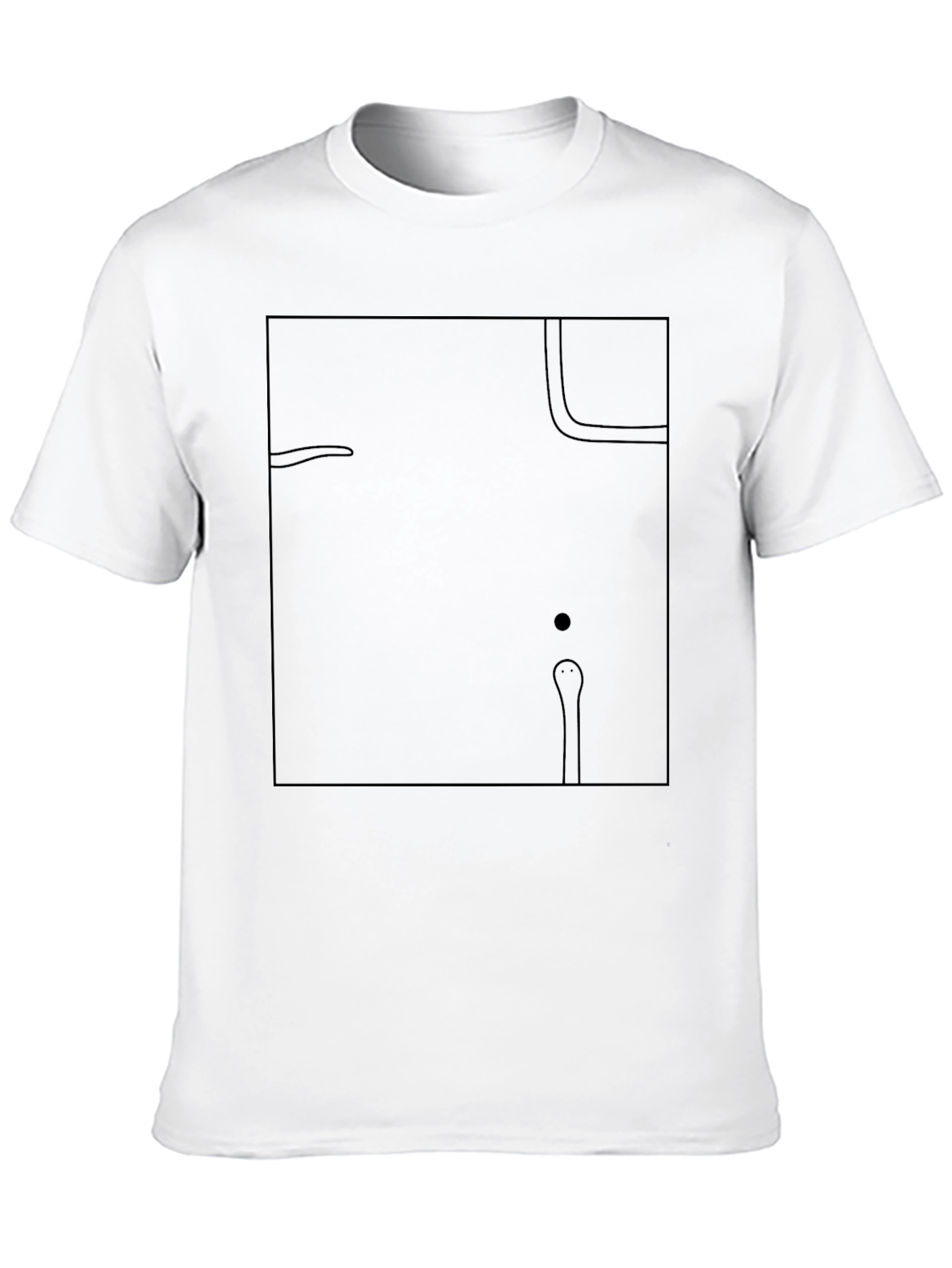 Abstract Black Graphic Tee - Modern Art T-Shirt