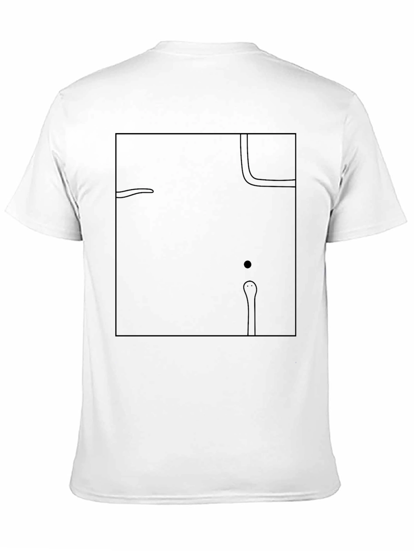 Abstract Black Graphic Tee - Modern Art T-Shirt