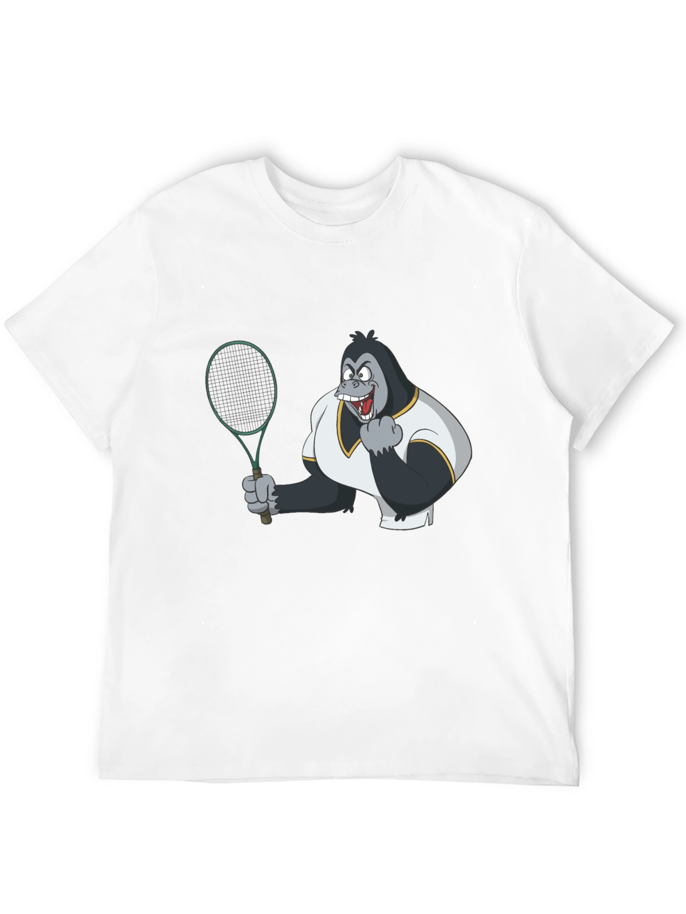 Tennis Gorilla Graphic Tee - Black