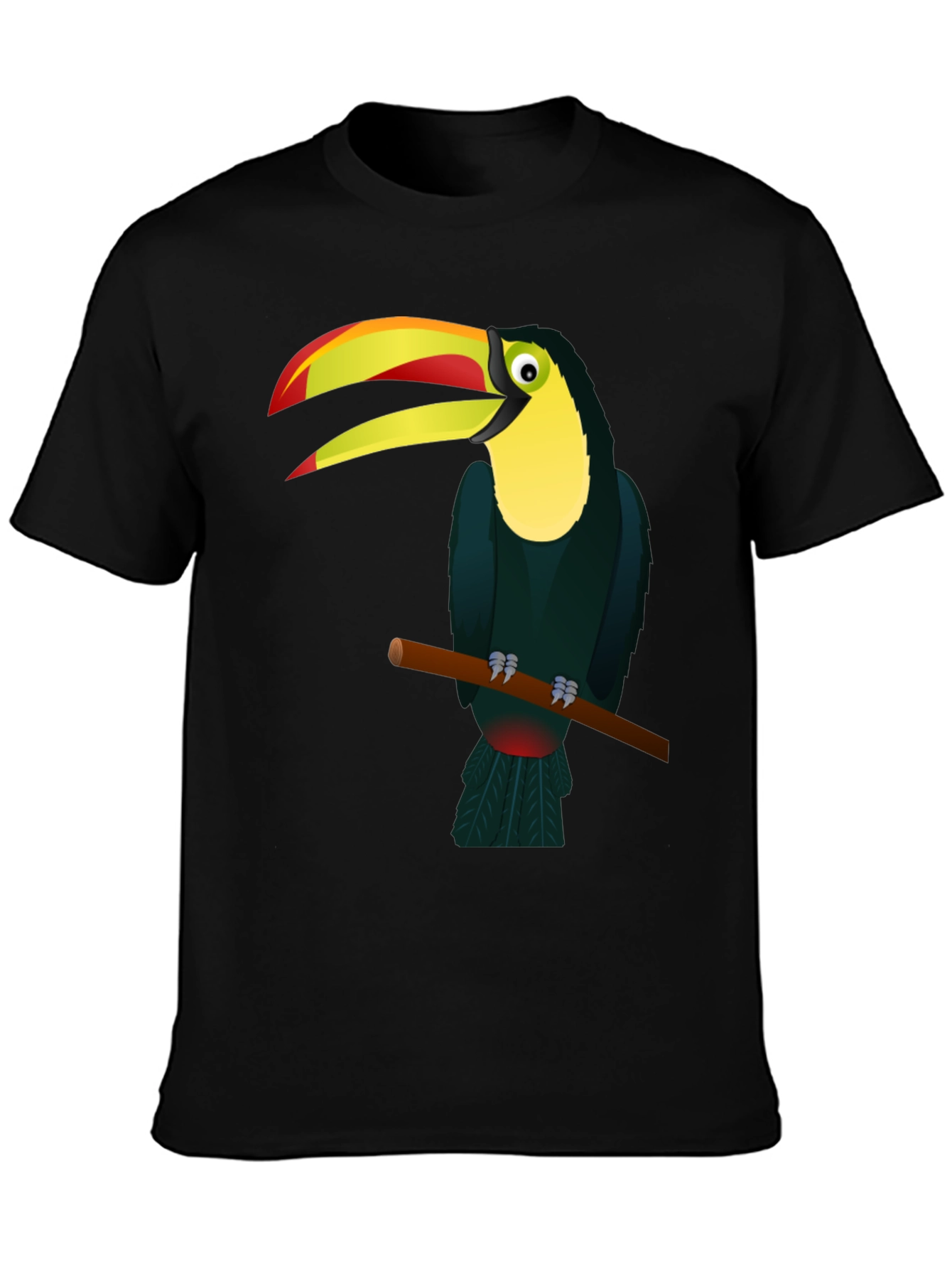 Toucan Graphic Black T-Shirt