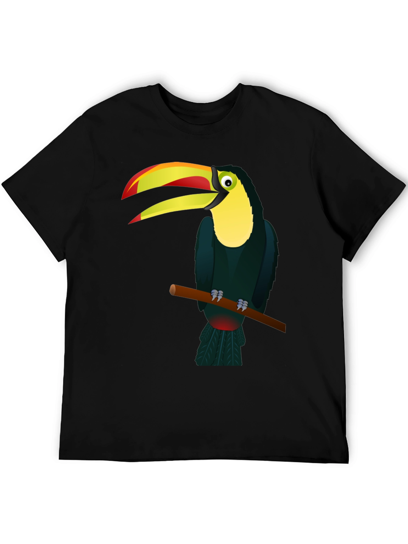 Toucan Graphic Black T-Shirt