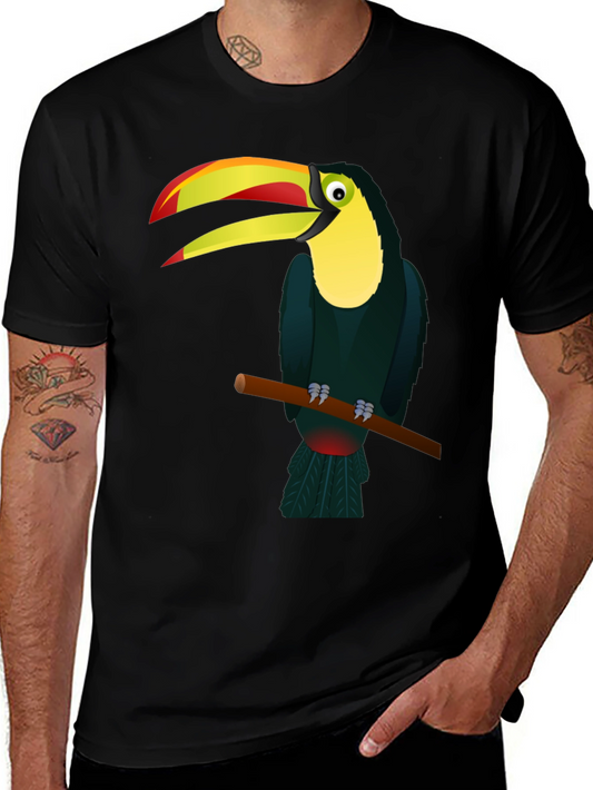Toucan Graphic Black T-Shirt