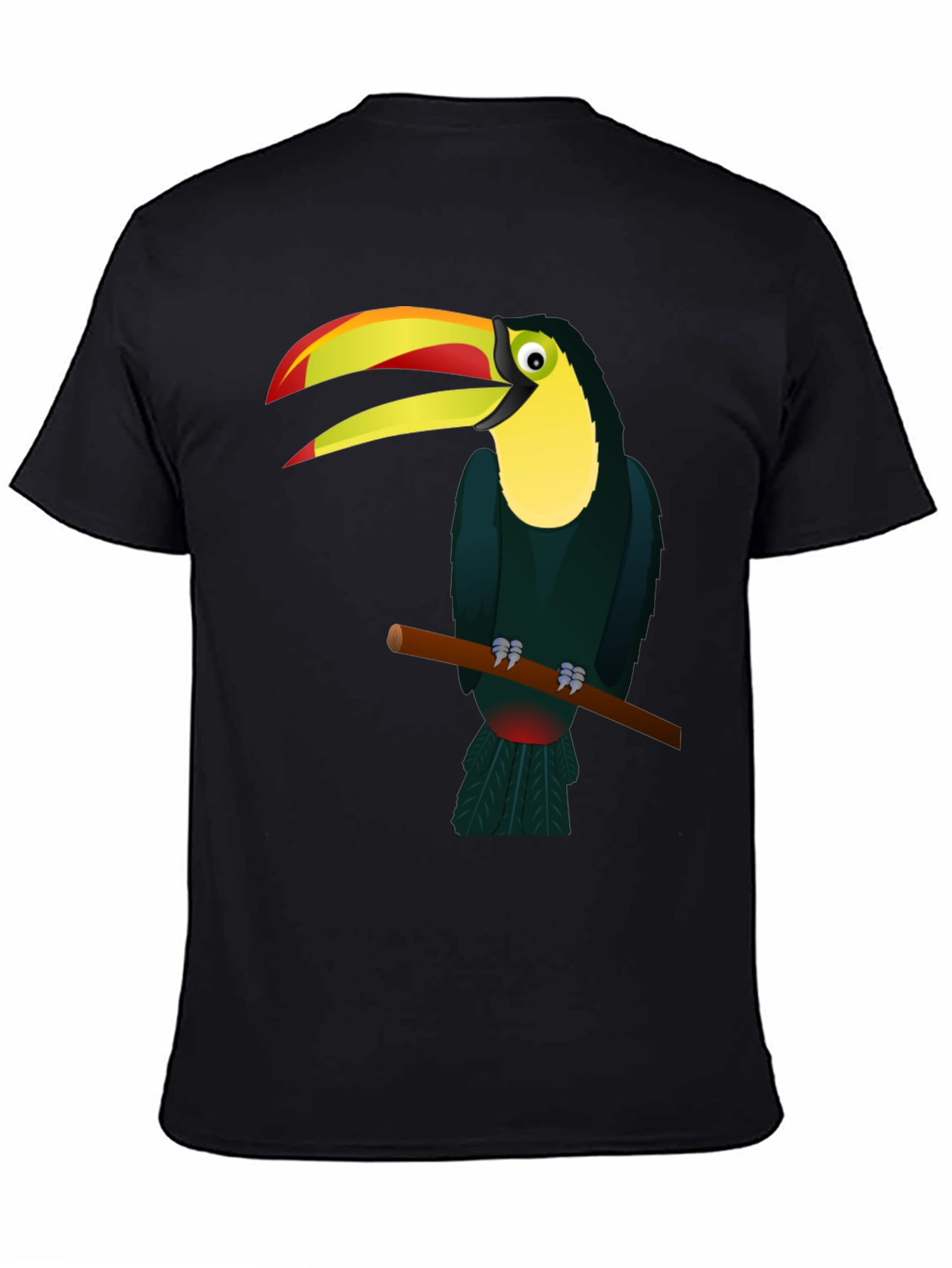 Toucan Graphic Black T-Shirt