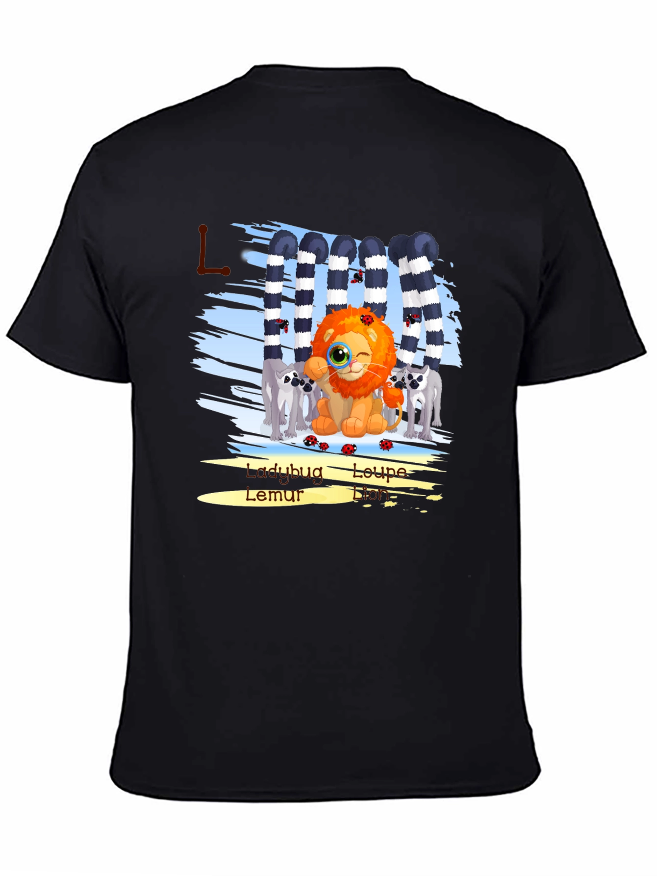 Cartoon Lion Graphic Tee