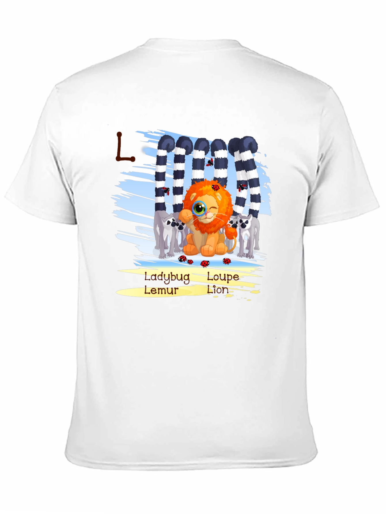 Cartoon Lion Graphic Tee
