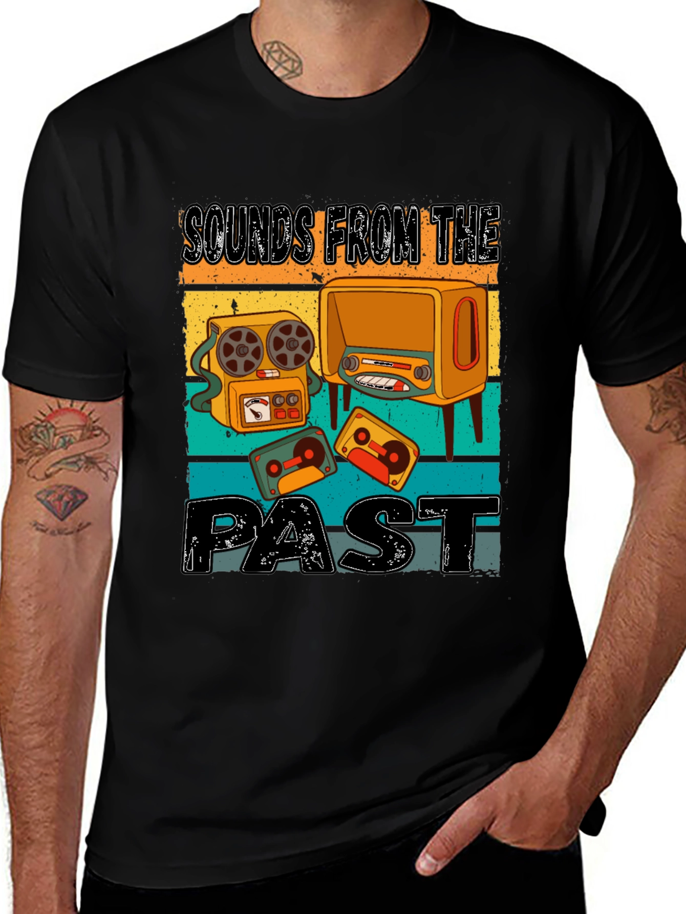 Retro Sounds From The Past Graphic Tee