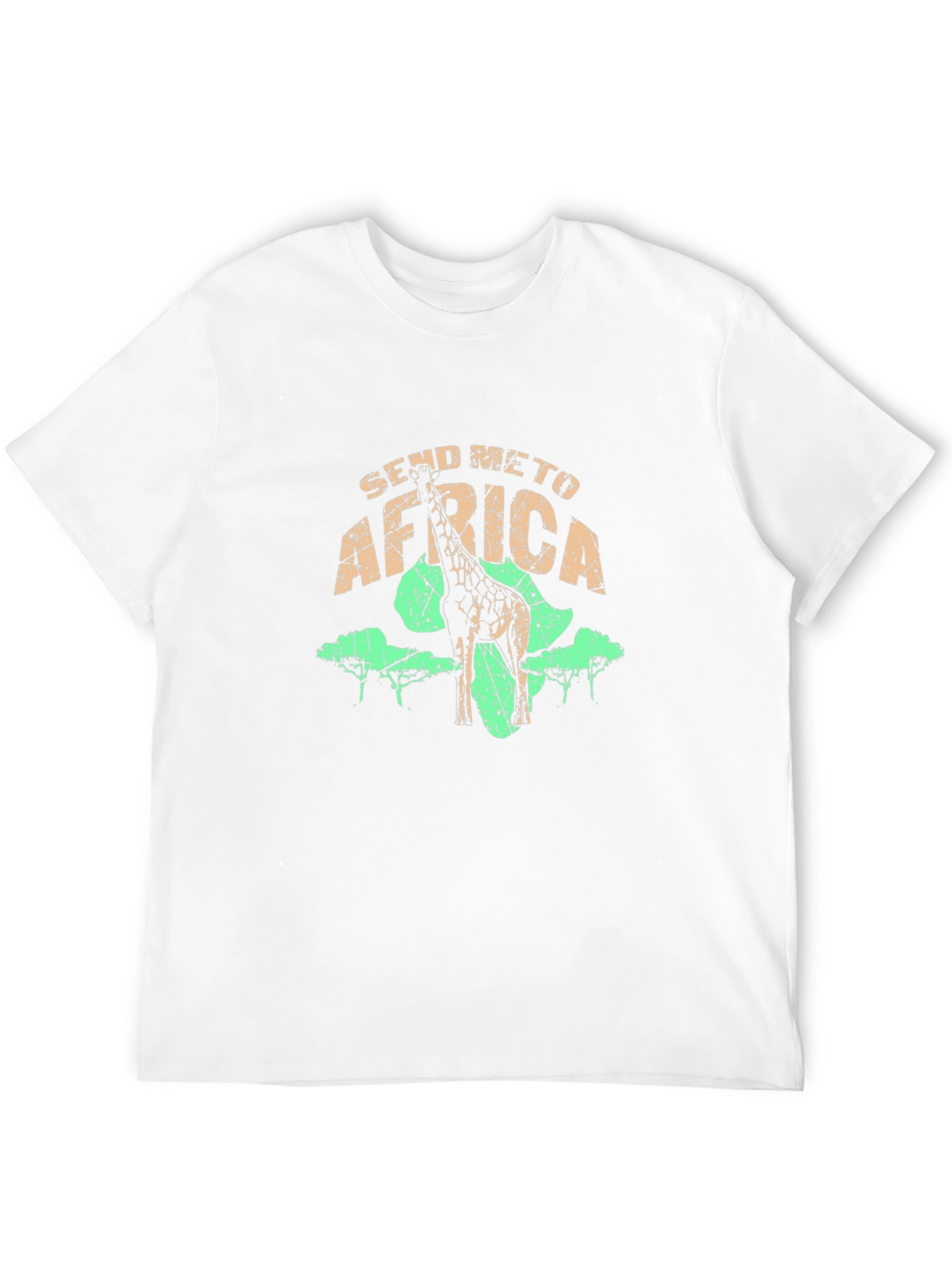 Send Me To Africa Giraffe Graphic T-Shirt