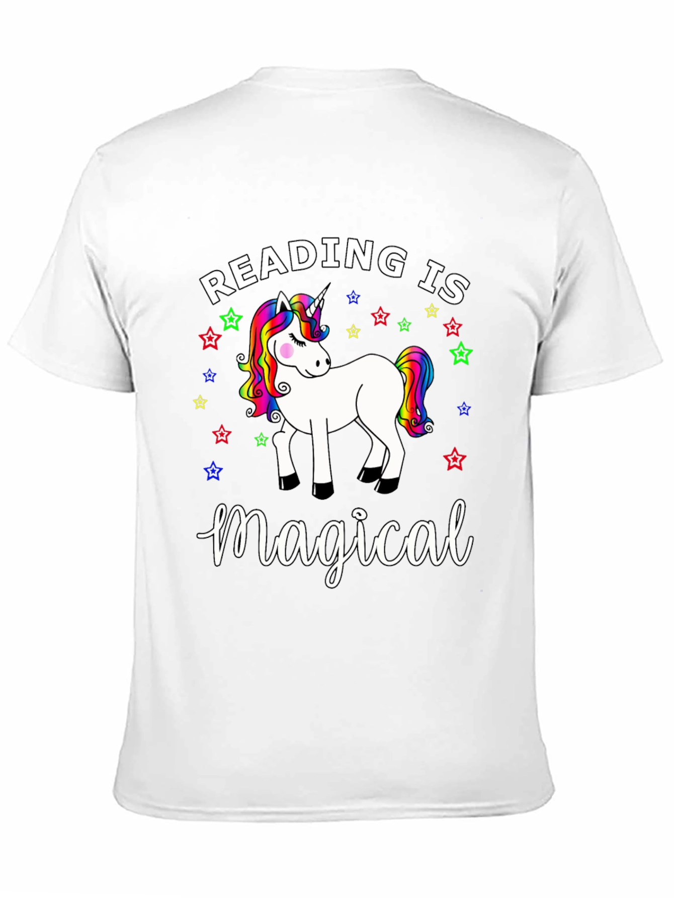 Reading Is Magical Unicorn Graphic Tee