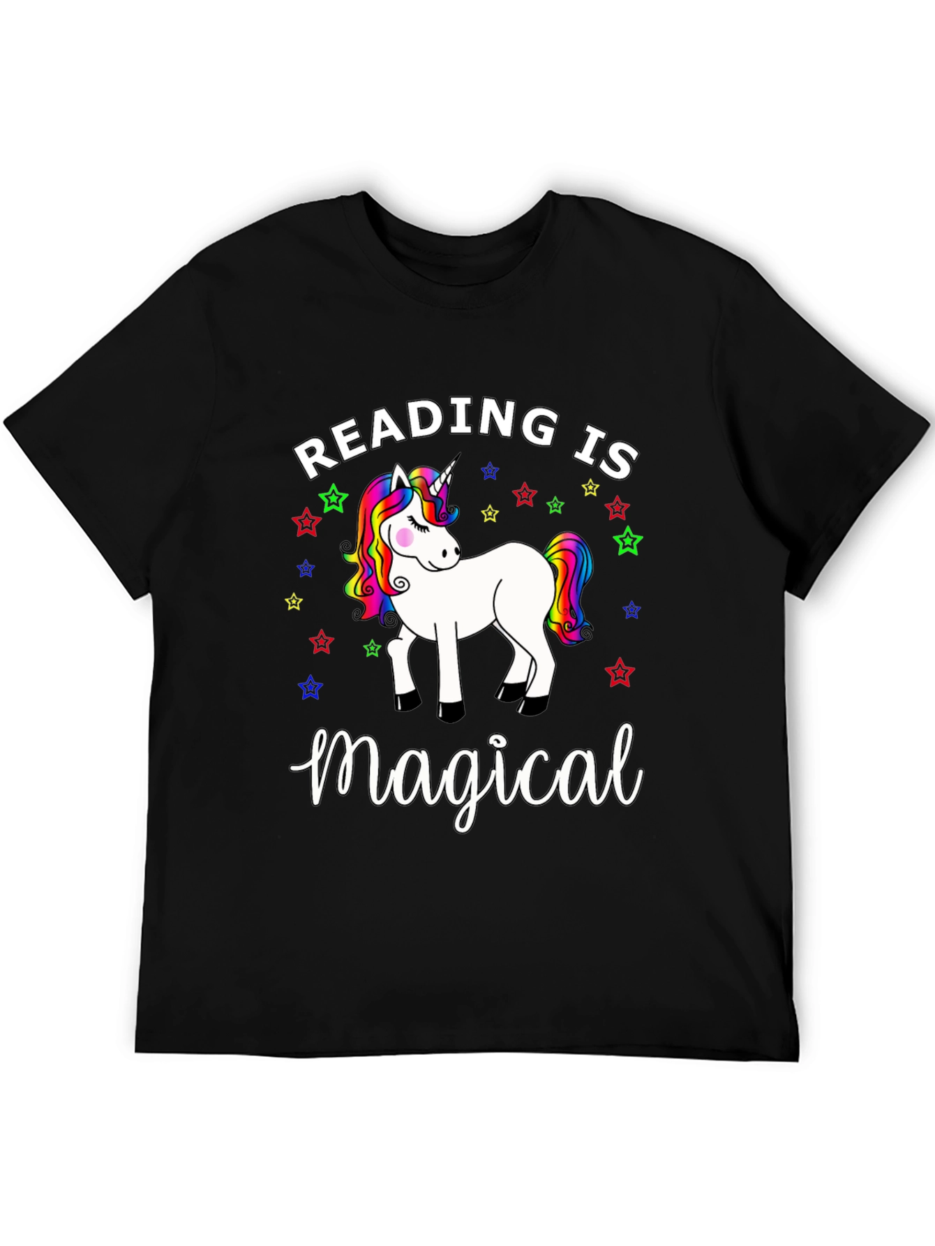 Reading Is Magical Unicorn Graphic Tee