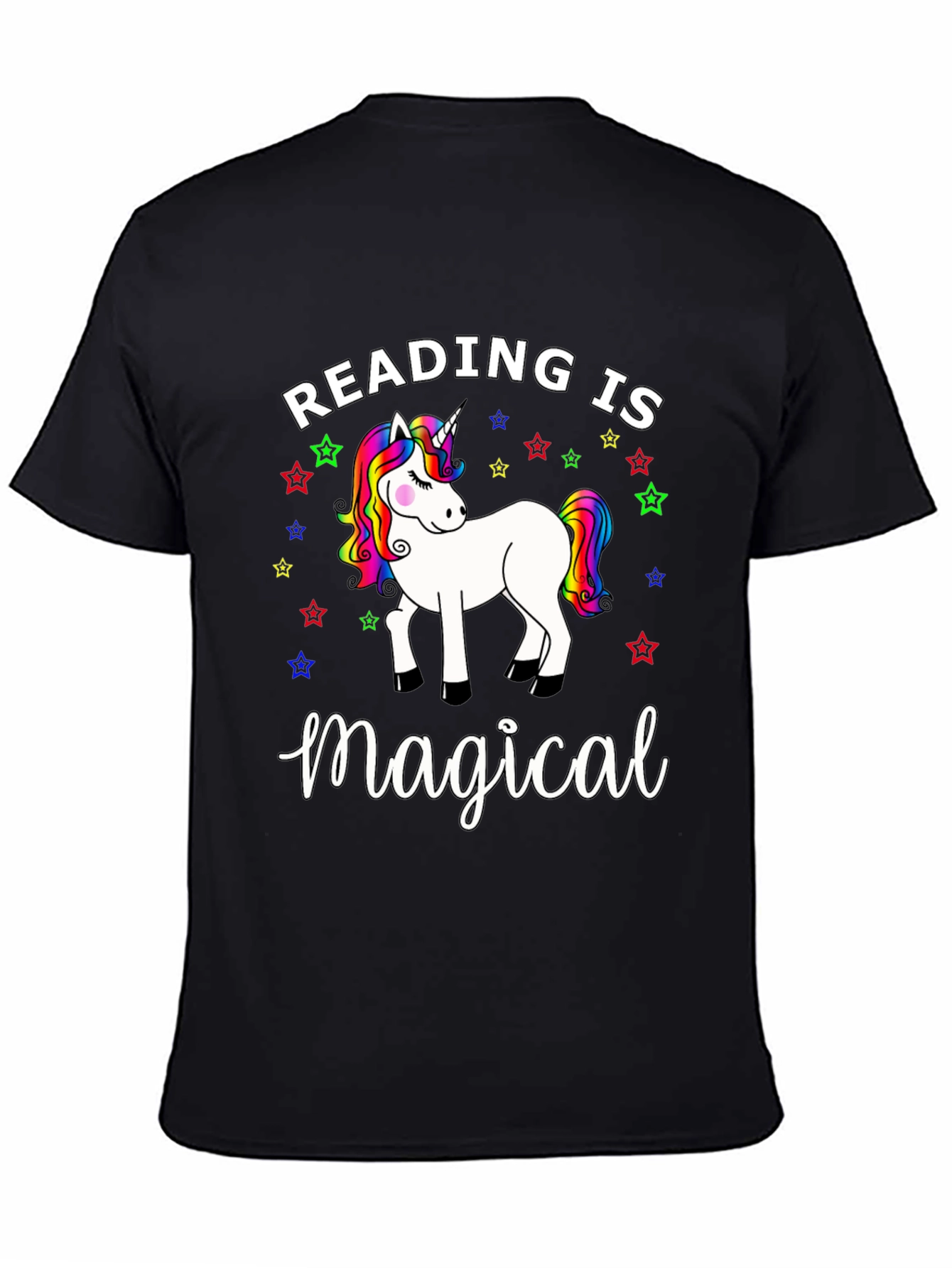 Reading Is Magical Unicorn Graphic Tee