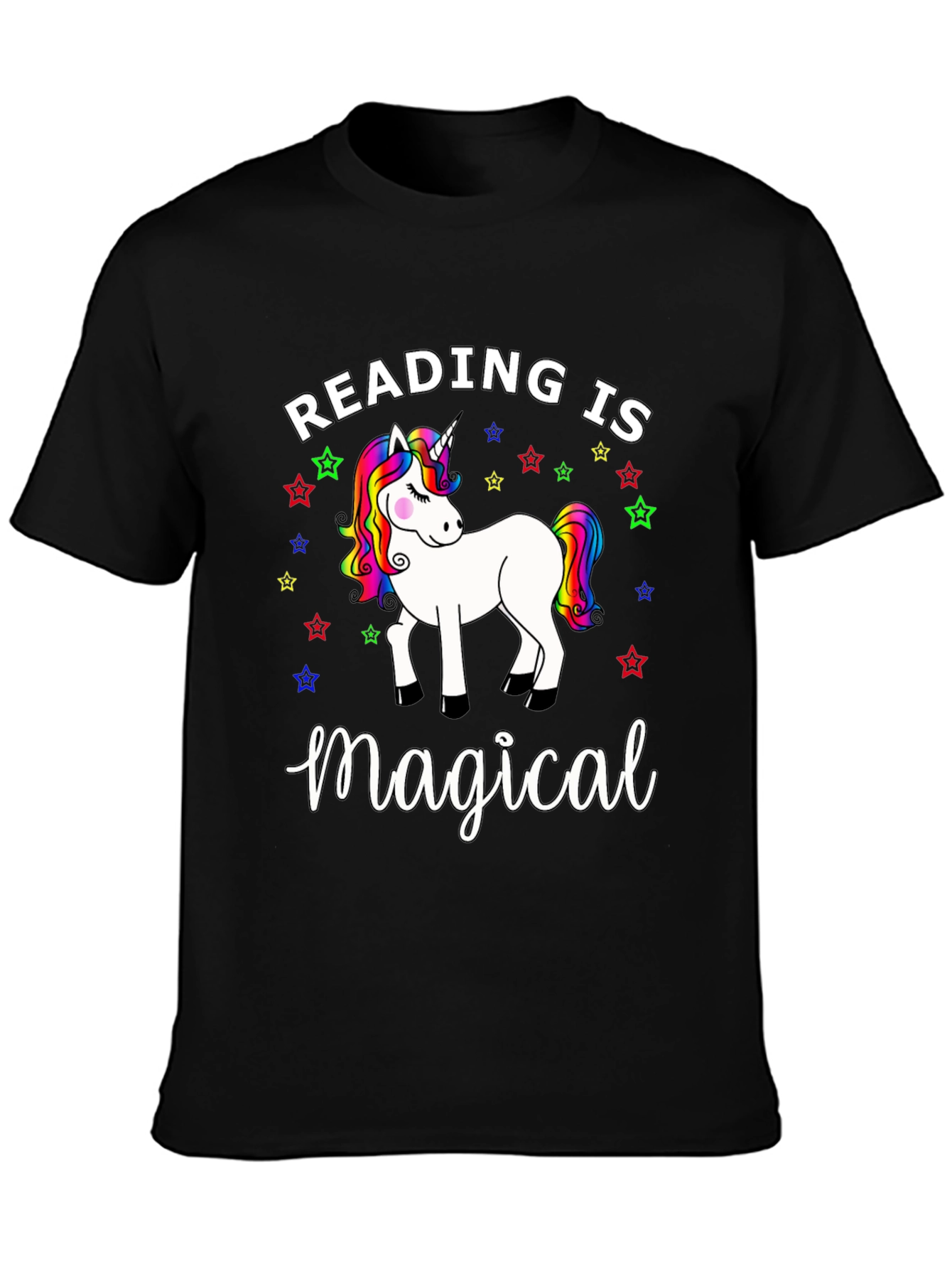Reading Is Magical Unicorn Graphic Tee