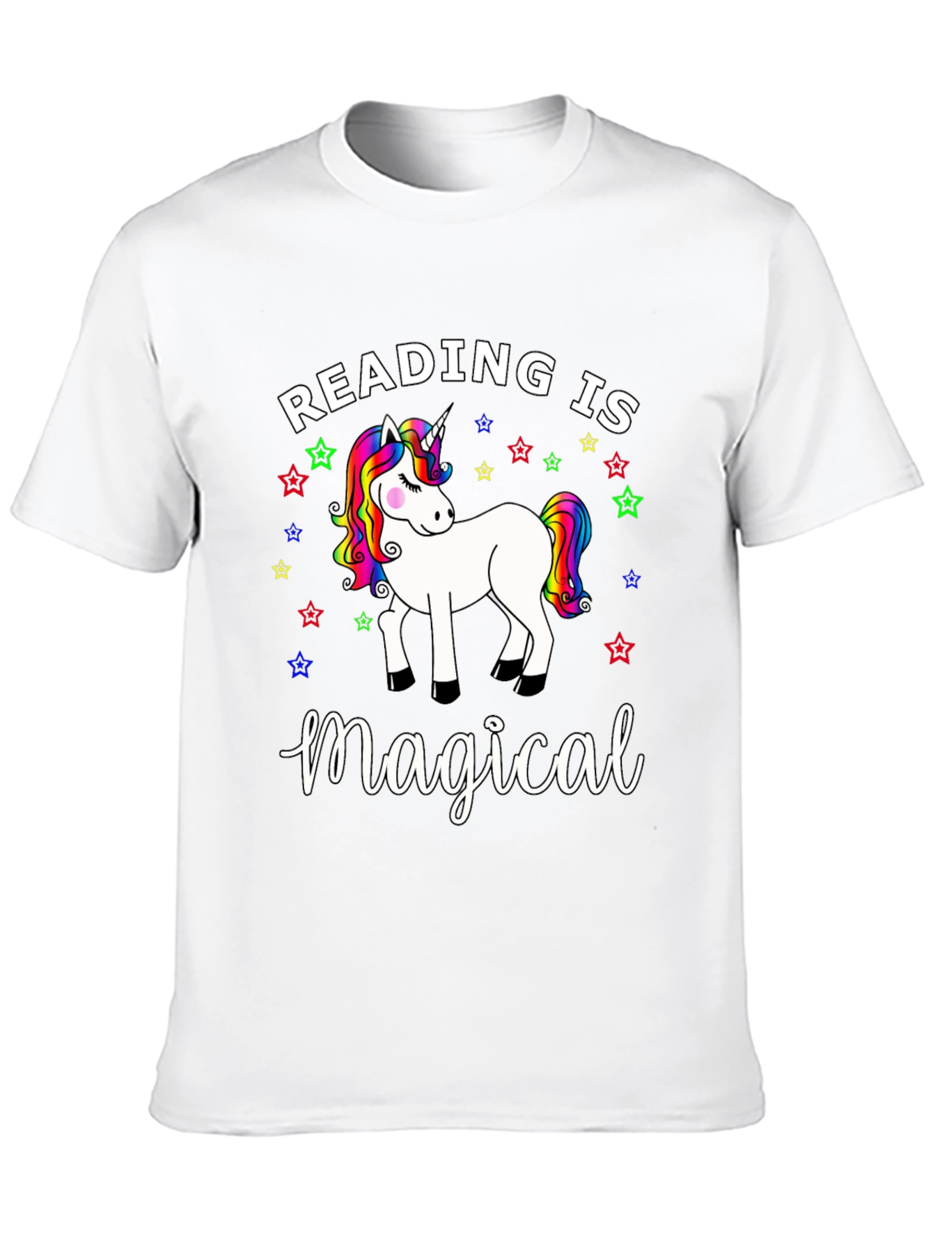 Reading Is Magical Unicorn Graphic Tee