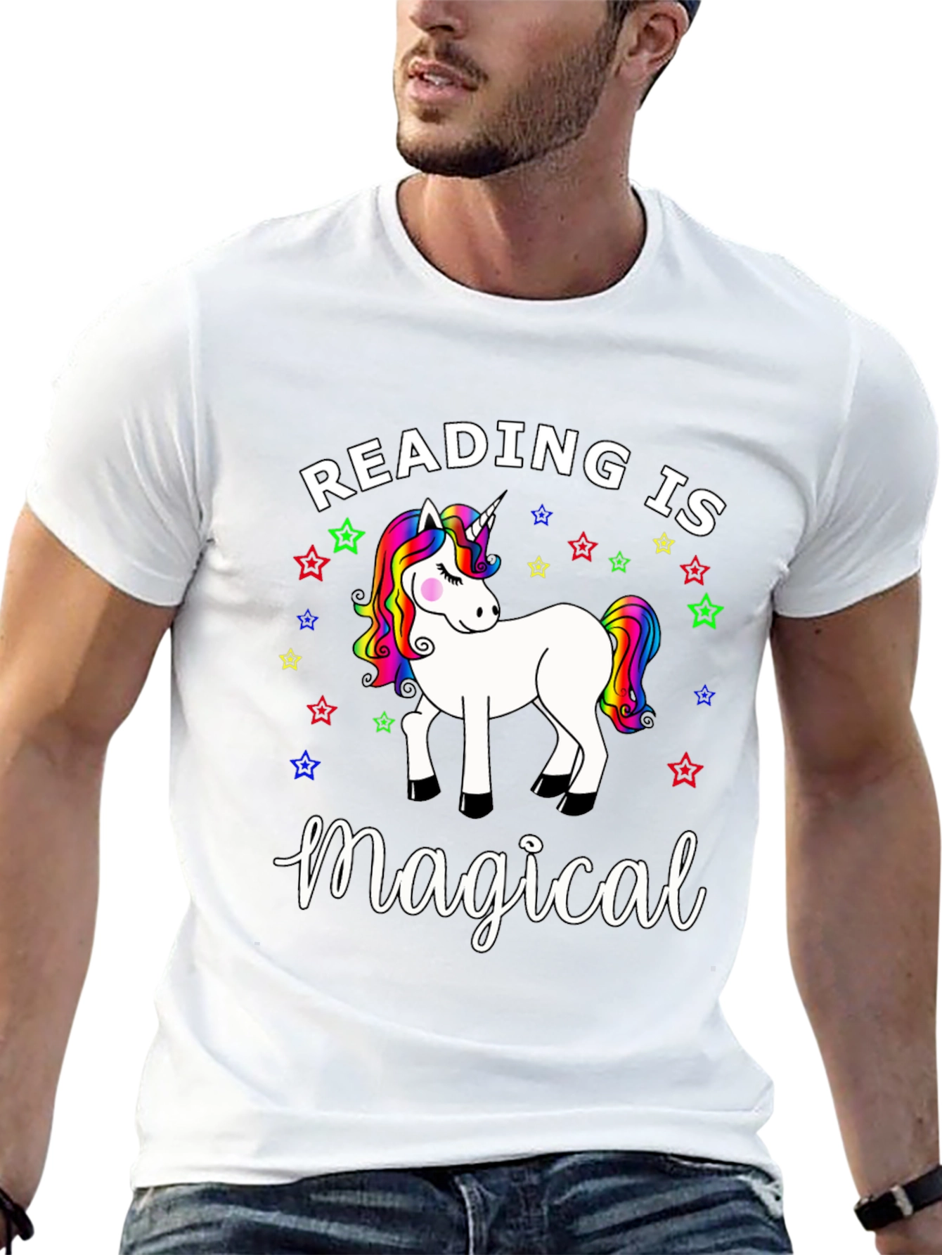 Reading Is Magical Unicorn Graphic Tee