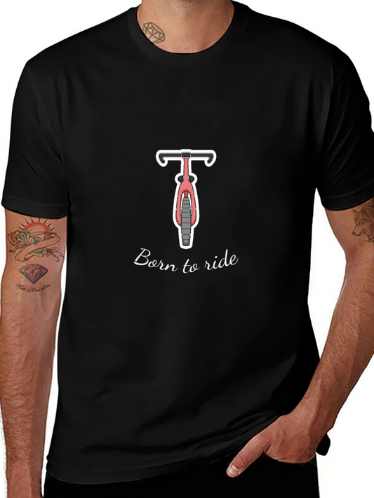 Born to Ride Graphic Tee - Black Casual T-Shirt
