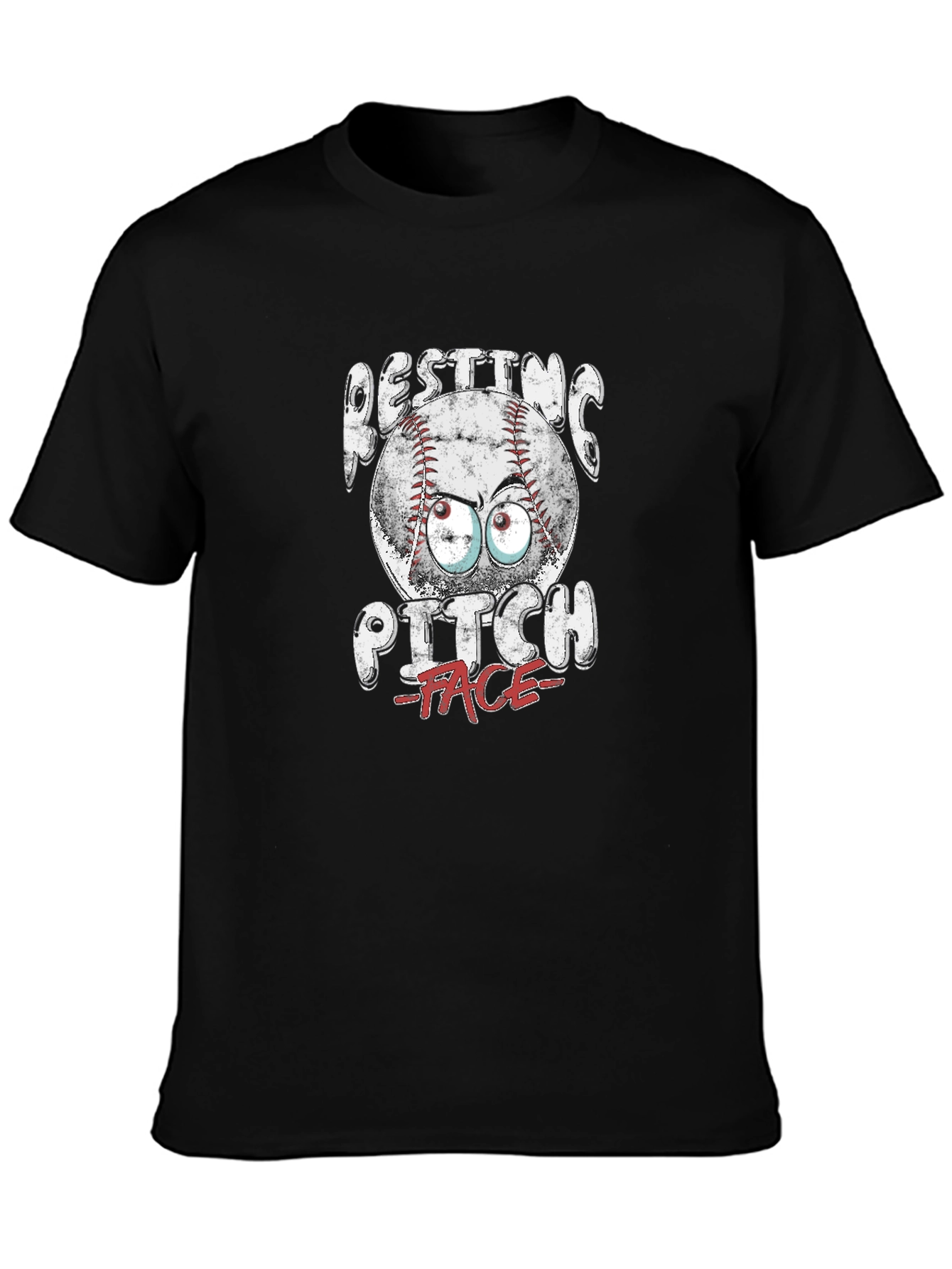 Resting Pitch Face Baseball T-Shirt