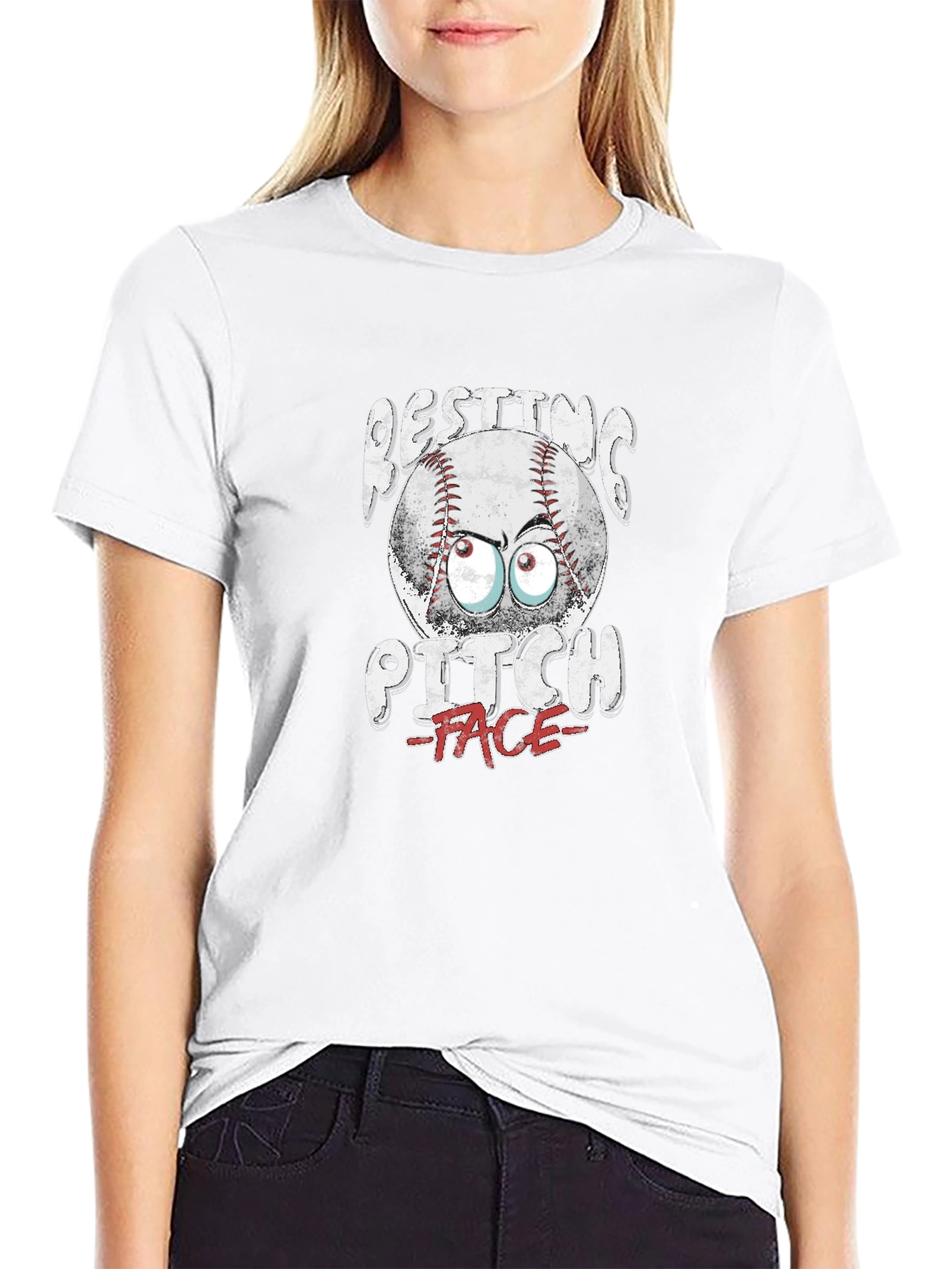 Resting Pitch Face Baseball T-Shirt